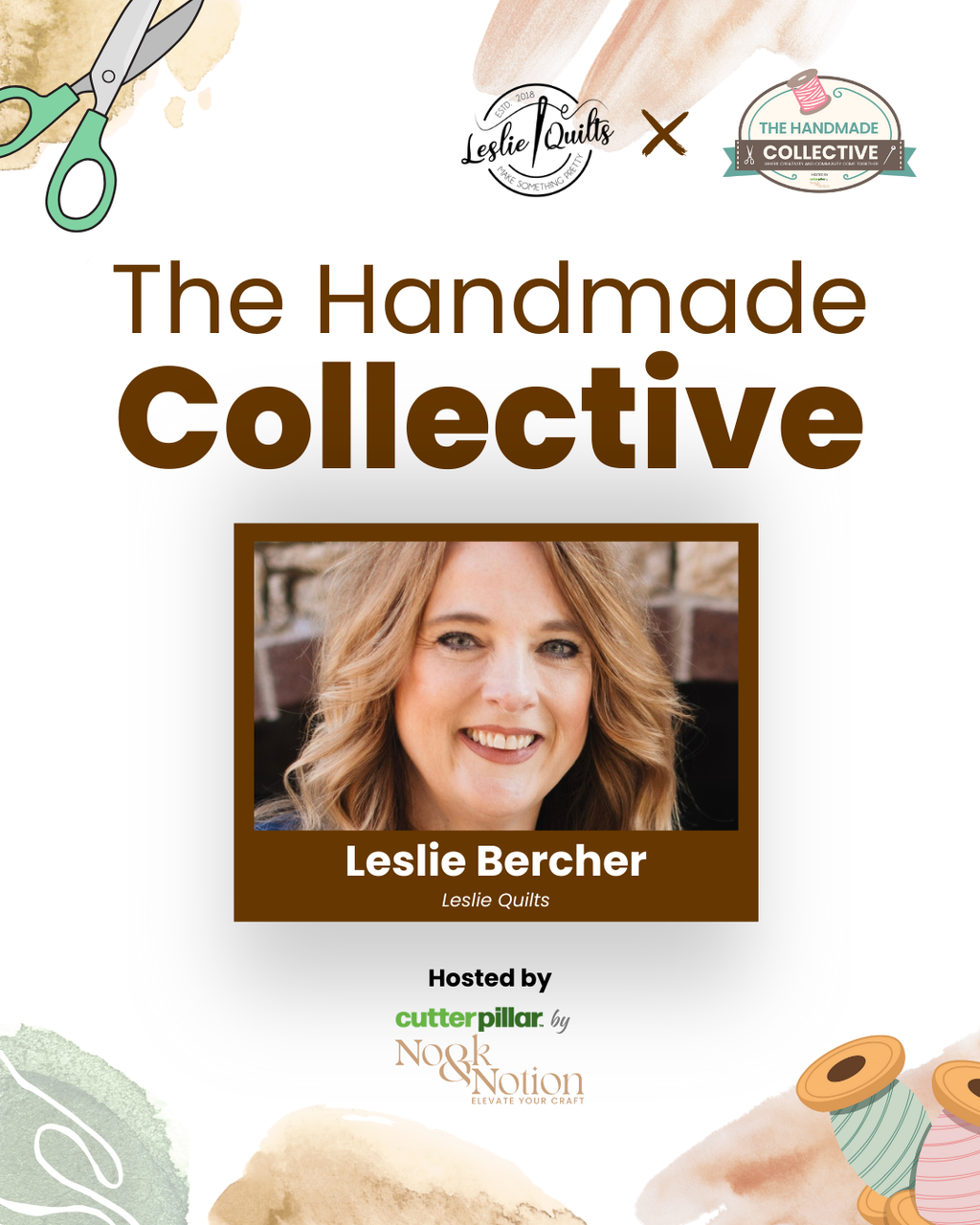 Get Your Glow On: Fabric Collage with Leslie Quilts