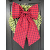 Sew & Spill Home Decor Bow Red + Navy Gingham