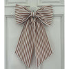 Sew & Spill Home Decor Bow The Coastal Tan Stripe