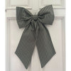 Sew & Spill Home Decor Bow Olive Stripe
