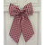 Sew & Spill Home Decor Bow Red & White Hearts Gingham
