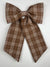 Sew & Spill Home Decor Bow Autumn Plaid