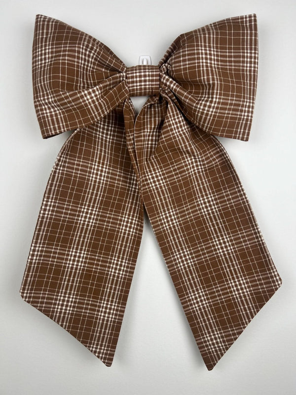Sew & Spill Home Decor Bow Autumn Plaid
