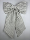 Sew & Spill Home Decor Bow Neutral Ticking
