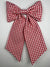 Sew & Spill Home Decor Red & White Gingham Bow