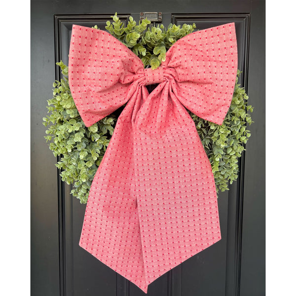 Sew & Spill Home Decor Bow Red Hearts