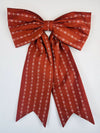 Sew & Spill Home Decor Bow Rust Folk Flower Dovetail XL