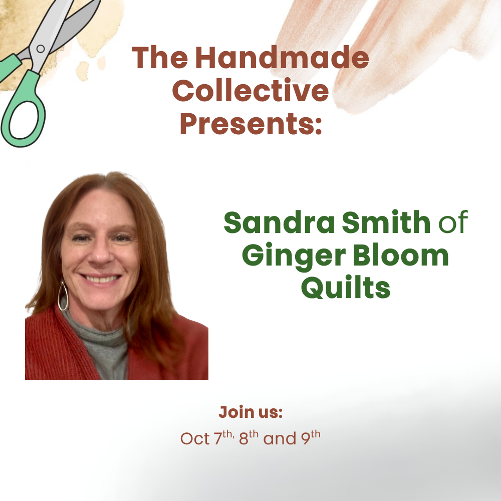 From Nursing to Longarm Quilting: Welcoming Sandra Smith of Ginger Bloom Quilts Back to The Handmade Collective 🌸🧵