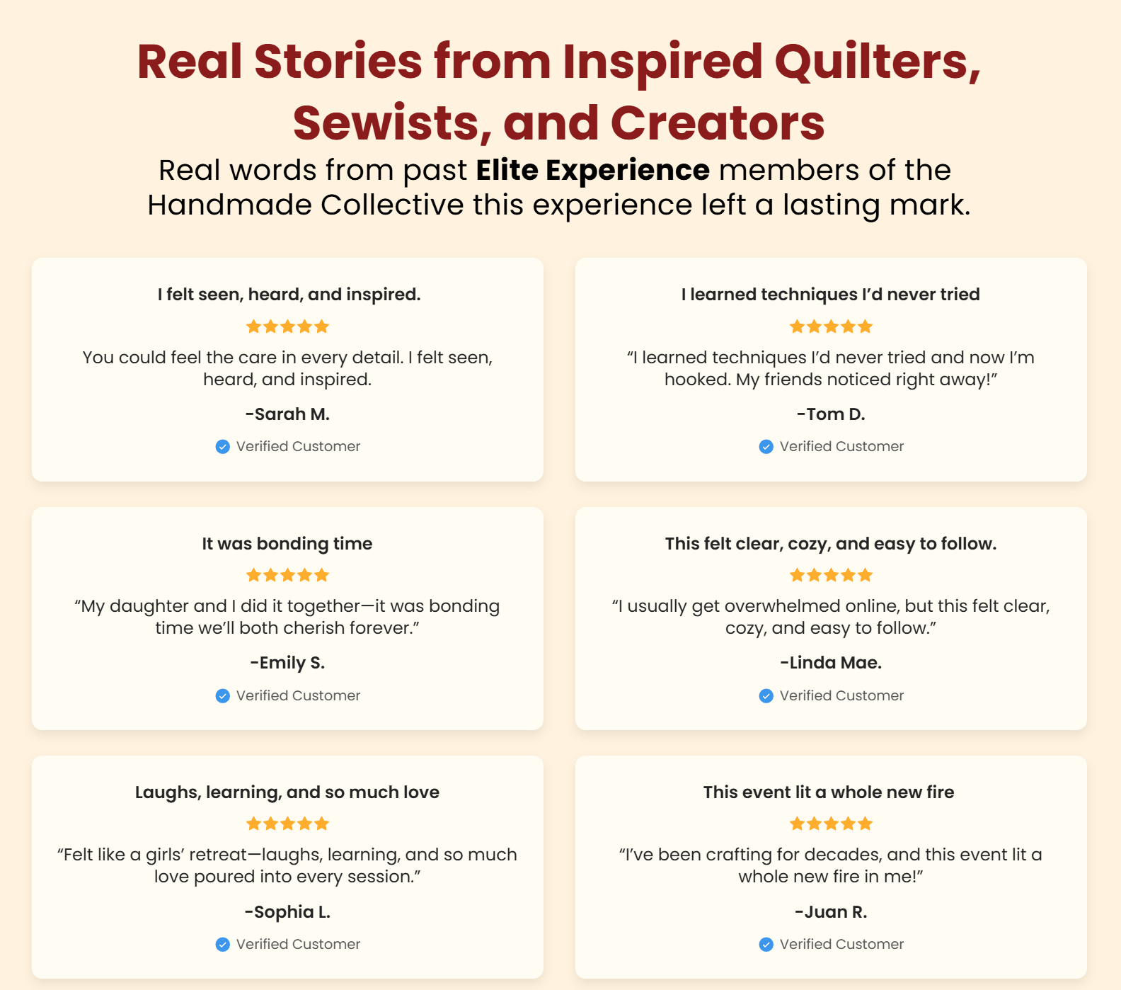 Handmade Collective Elite Experience