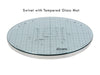 CUTTERPILLAR SWIVEL ROUND TEMPERED GLASS MAT