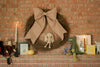 Sew & Spill Home Decor Bow Tan & White Plaid
