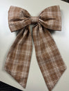 Sew & Spill Home Decor Bow Autumn Plaid