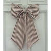 Sew & Spill Home Decor Bow The Coastal Tan Stripe