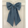 Sew & Spill Home Decor Bow Blue Denim