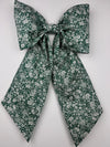 Sew & Spill Home Decor Bow Evergreen Floral