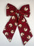Sew & Spill Home Decor Bow Holiday Santa Bow
