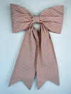 Sew & Spill Home Decor Bow Red Ticking Dovetail XL