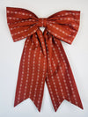 Sew & Spill Home Decor Bow Rust Folk FLower Dovetail XL