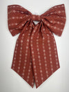 Sew & Spill Home Decor Bow Rust Folk Flower