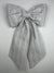 Sew & Spill Home Decor Bow Taupe White Stripe